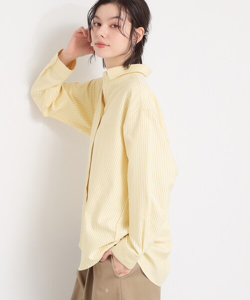 THE SHOP TK (ザ ショップ ティーケー )の「【POLO BCS 別注】ストライプOXシャツ(シャツ/ブラウス・レディース・ピンク系その他/イエロー系その他4/ブルー系2・99)」の1枚目の写真