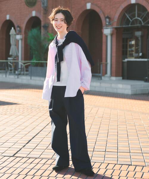 THE SHOP TK (ザ ショップ ティーケー )の「【POLO BCS 別注】ストライプOXシャツ(シャツ/ブラウス・レディース・ピンク系その他/イエロー系その他4/ブルー系2・99)」の15枚目の写真