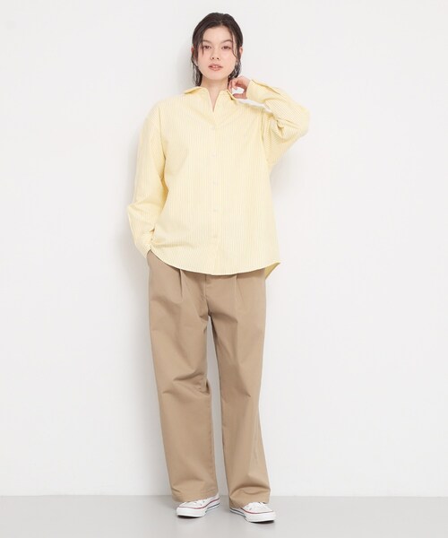 THE SHOP TK (ザ ショップ ティーケー )の「【POLO BCS 別注】ストライプOXシャツ(シャツ/ブラウス・レディース・ピンク系その他/イエロー系その他4/ブルー系2・99)」の19枚目の写真