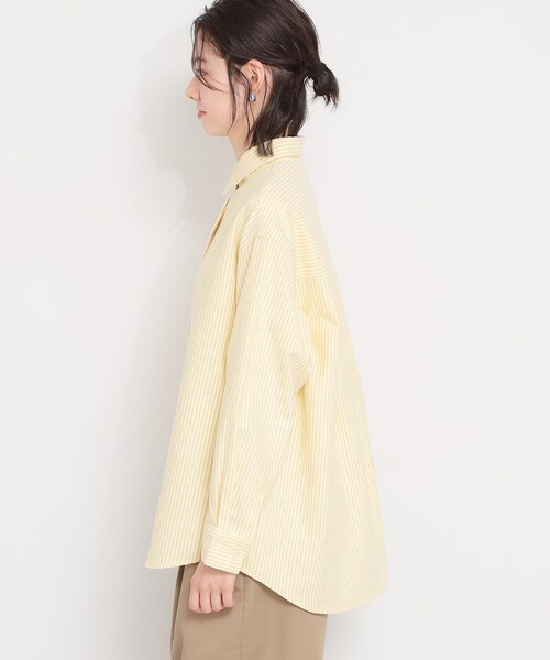 THE SHOP TK (ザ ショップ ティーケー )の「【POLO BCS 別注】ストライプOXシャツ(シャツ/ブラウス・レディース・ピンク系その他/イエロー系その他4/ブルー系2・99)」の6枚目の写真