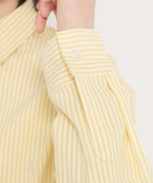 THE SHOP TK (ザ ショップ ティーケー )の「【POLO BCS 別注】ストライプOXシャツ(シャツ/ブラウス・レディース・ピンク系その他/イエロー系その他4/ブルー系2・99)」の10枚目の写真