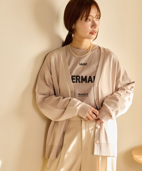 mysty woman（ミスティウーマン）の「【UVカット】UVカットカーディガンLS　659793（カーディガン/ボレロ・レディース・グレー/オフホワイト/ブラック/グレー系その他・FREE）」の4枚目の写真