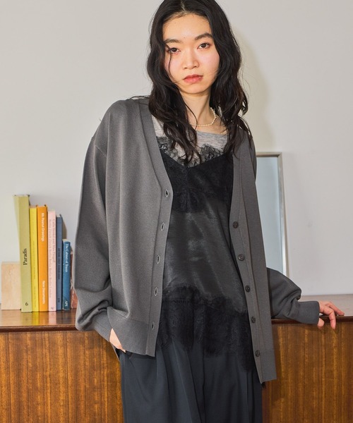 mysty woman（ミスティウーマン）の「【UVカット】UVカットカーディガンLS　659793（カーディガン/ボレロ・レディース・グレー/オフホワイト/ブラック/グレー系その他・FREE）」の3枚目の写真