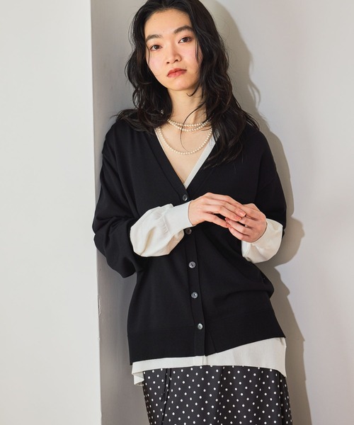 mysty woman（ミスティウーマン）の「【UVカット】UVカットカーディガンLS　659793（カーディガン/ボレロ・レディース・グレー/オフホワイト/ブラック/グレー系その他・FREE）」の9枚目の写真