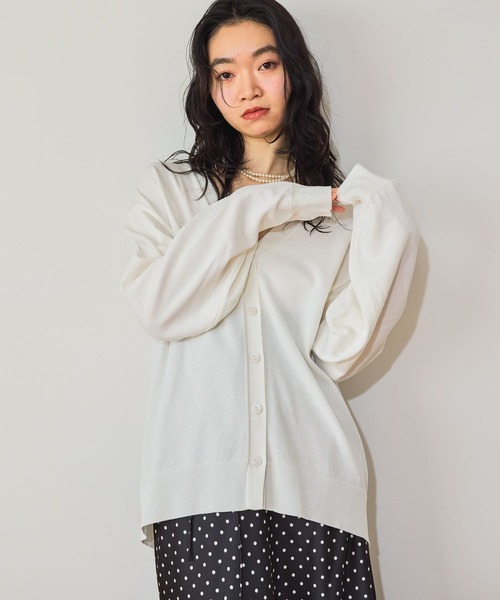 mysty woman（ミスティウーマン）の「【UVカット】UVカットカーディガンLS　659793（カーディガン/ボレロ・レディース・グレー/オフホワイト/ブラック/グレー系その他・FREE）」の10枚目の写真