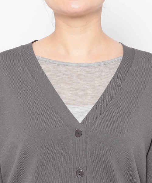 mysty woman（ミスティウーマン）の「【UVカット】UVカットカーディガンLS　659793（カーディガン/ボレロ・レディース・グレー/オフホワイト/ブラック/グレー系その他・FREE）」の15枚目の写真