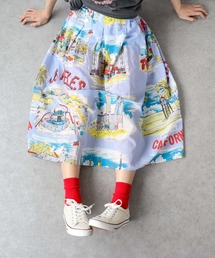 Three Four Time | レトロヴィンテージ柄スカート(スカート)