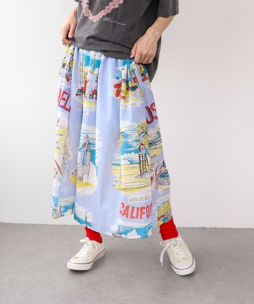 Three Four Time（ｽﾘｰﾌｫｰﾀｲﾑ）の「レトロヴィンテージ柄スカート（スカート・レディース・パープル・FREE）」の19枚目の写真