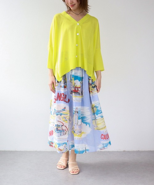 Three Four Time（ｽﾘｰﾌｫｰﾀｲﾑ）の「レトロヴィンテージ柄スカート（スカート・レディース・パープル・FREE）」の8枚目の写真