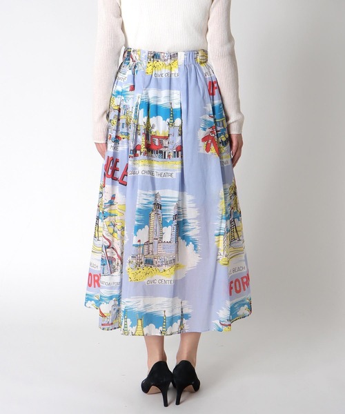 Three Four Time（ｽﾘｰﾌｫｰﾀｲﾑ）の「レトロヴィンテージ柄スカート（スカート・レディース・パープル・FREE）」の14枚目の写真