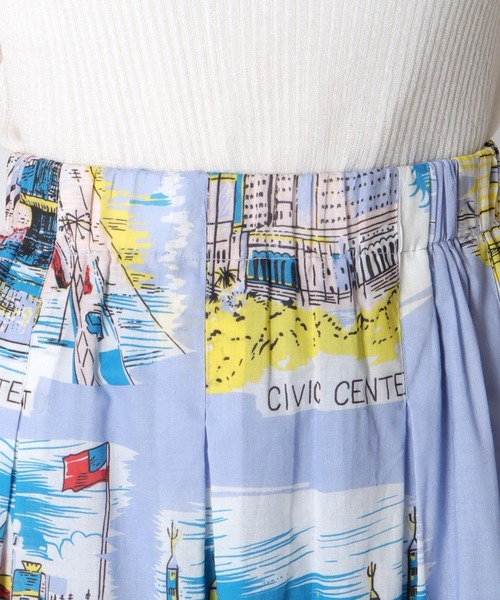 Three Four Time（ｽﾘｰﾌｫｰﾀｲﾑ）の「レトロヴィンテージ柄スカート（スカート・レディース・パープル・FREE）」の15枚目の写真