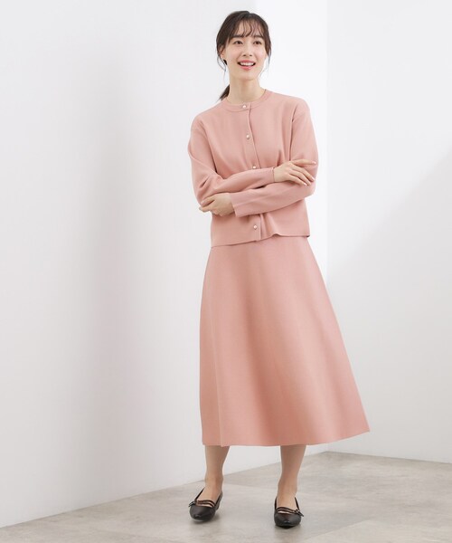 grove（グローブ）の「【SETUP対応】ニットフレアスカート（スカート・レディース・ネイビー/グレー/ベビーピンク・02/01/03/04/05）」の9枚目の写真