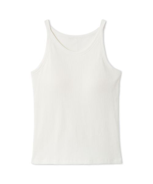 FRAY I.D（フレイアイディー）の「カップインリブタンクトップ／ウォッシャブル（タンクトップ・レディース・ホワイト/ピンク/ベージュ/ブラック・F）」の2枚目の写真