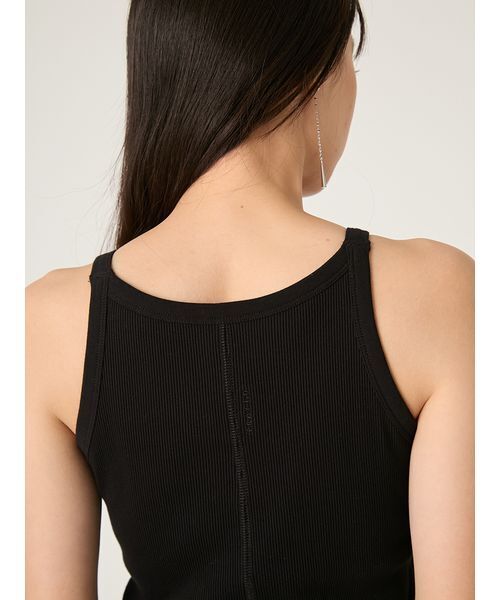 FRAY I.D（フレイアイディー）の「カップインリブタンクトップ／ウォッシャブル（タンクトップ・レディース・ホワイト/ピンク/ベージュ/ブラック・F）」の9枚目の写真