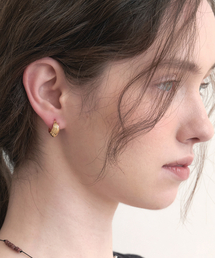 waterfall ring earrings (E052_gold)