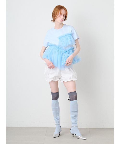 SORIN（ソリン　）の「Bright Rib Knee-high Socks/ブライトリブ ニーハイソックス（ソックス/靴下・レディース・ピンク/サックスブルー/ダークグレー・F）」の8枚目の写真