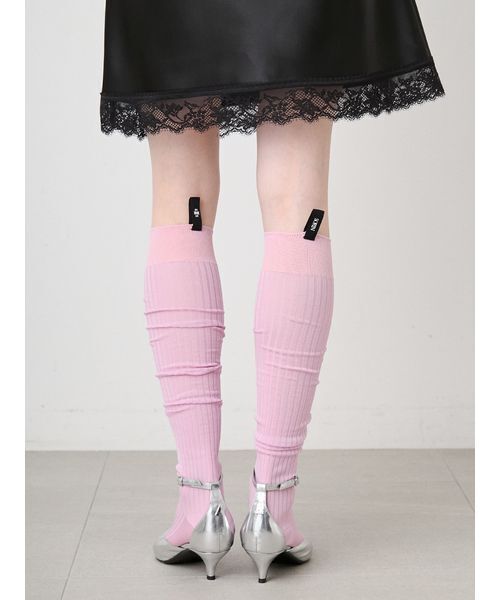 SORIN（ソリン　）の「Bright Rib Knee-high Socks/ブライトリブ ニーハイソックス（ソックス/靴下・レディース・ピンク/サックスブルー/ダークグレー・F）」の17枚目の写真