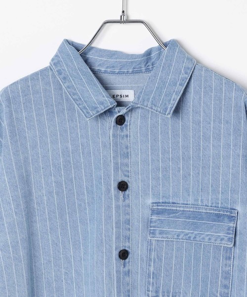 LEPSIM（レプシィム）の「ヒッコリーオールインワン　641372（その他パンツ・レディース・ブルー/チャコールグレー・FREE）」の16枚目の写真