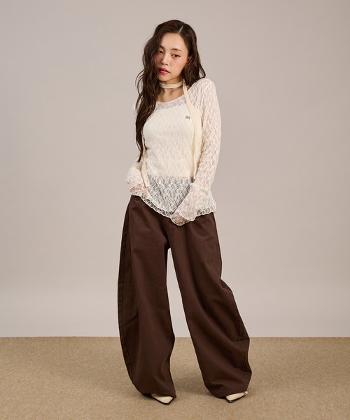 apres jour mignon(アプレジュールミニョン)の「レースタイ付きリバーシブルプルオーバー(Tシャツ/カットソー・レディース・ホワイト/ブルー/ブラック・フリー/LARGE)」の16枚目の写真