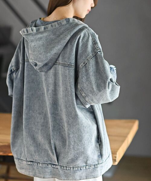 rps（アールピーエス）の「フードＧジャン（デニムジャケット・レディース・ブラック/ブルー・フリー）」の17枚目の写真