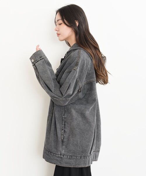 rps（アールピーエス）の「フードＧジャン（デニムジャケット・レディース・ブラック/ブルー・フリー）」の19枚目の写真