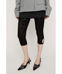 SLY（スライ）の「KNIT SABRINA PT ニットサブリナパンツ 春服（レギンス/スパッツ）」