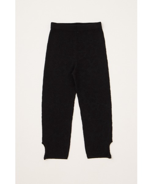 SLY(スライ)の「KNIT SABRINA PT ニットサブリナパンツ 春服(レギンス/スパッツ・レディース・ブラック/ベージュ・FREE)」の5枚目の写真