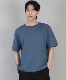 無地Rネック半袖TシャツRSR-880エジプシャンブルー
