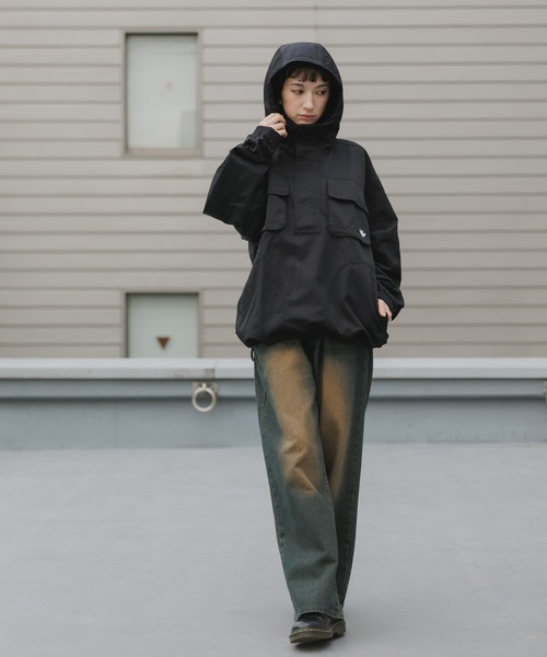 adidas(アディダス)の「adidas/アディダス トレフォイルロゴ ブリットコアパーカー ナイロンジャケット 2026年 夏 夏服(ナイロンジャケット・メンズ・ブラック・M/L/XL)」の11枚目の写真