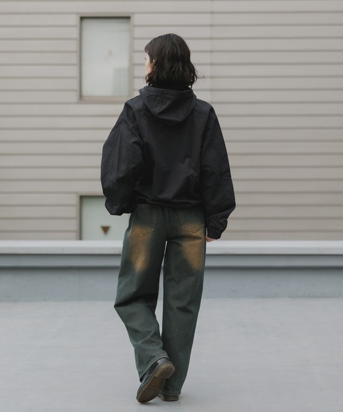 adidas(アディダス)の「adidas/アディダス トレフォイルロゴ ブリットコアパーカー ナイロンジャケット 2026年 夏 夏服(ナイロンジャケット・メンズ・ブラック・M/L/XL)」の17枚目の写真
