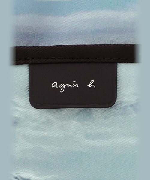 agnes b.（アニエスベー）の「フォトプリント 2way ラージ ボストンバッグ "View from Plane" RAT01Q-01（ボストンバッグ・レディース・ブルー系その他・FREE）」の6枚目の写真