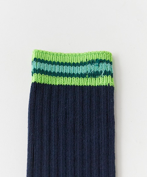 FACETASM（ファセッタズム）の「FACETASM/ファセッタズム 手編み風 2Pハイソックス 2026年春夏（ソックス/靴下・メンズ・ホワイト系その他/ブルー系その他・FREE）」の14枚目の写真