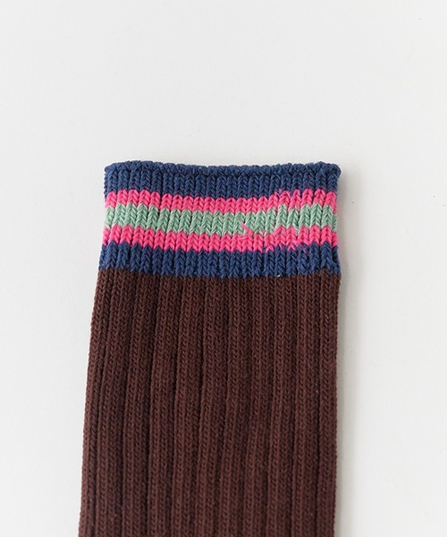 FACETASM（ファセッタズム）の「FACETASM/ファセッタズム 手編み風 2Pハイソックス 2026年春夏（ソックス/靴下・メンズ・ホワイト系その他/ブルー系その他・FREE）」の13枚目の写真