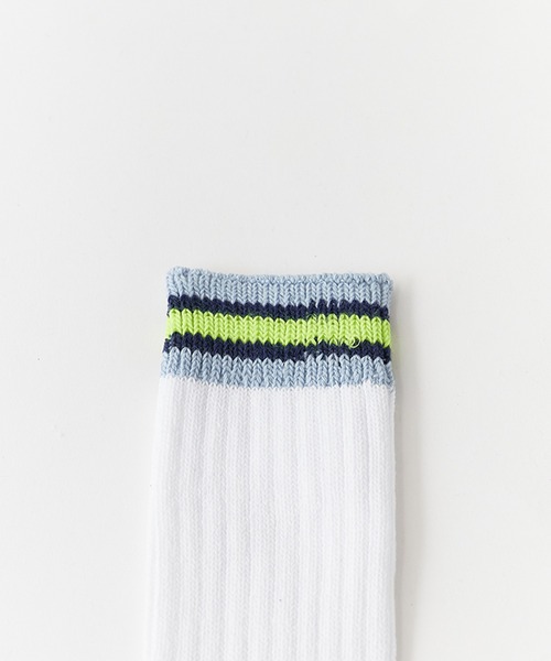 FACETASM（ファセッタズム）の「FACETASM/ファセッタズム 手編み風 2Pハイソックス 2026年春夏（ソックス/靴下・メンズ・ホワイト系その他/ブルー系その他・FREE）」の12枚目の写真