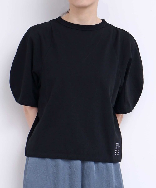 I am I in fact...(アイアムアイインファクト)の「_MOONY TEE(Tシャツ/カットソー・レディース・ホワイト/ブラック/サックスブルー・FREE)」の3枚目の写真