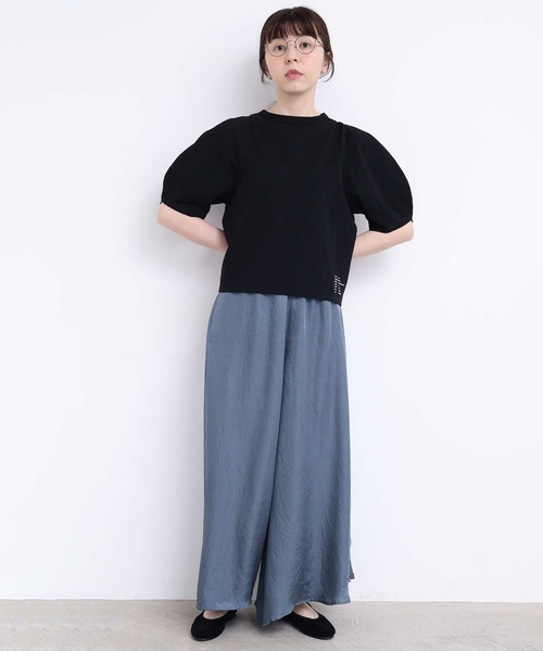 I am I in fact...(アイアムアイインファクト)の「_MOONY TEE(Tシャツ/カットソー・レディース・ホワイト/ブラック/サックスブルー・FREE)」の22枚目の写真