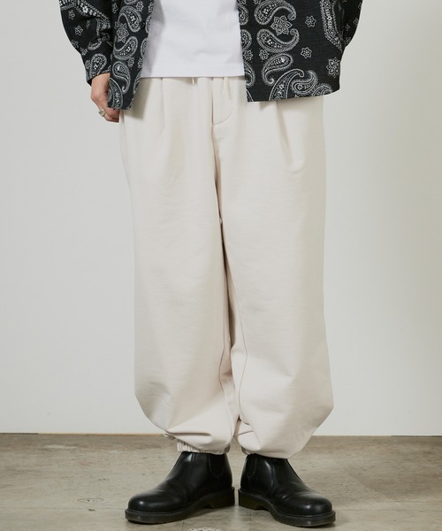 superNova.（スーパーノヴァ）の「superNova. 1tuck sweat pants / SN-437A，SN-437B 秋服 冬服（スウェットパンツ・メンズ・ミント/アイボリー・FREE）」の2枚目の写真