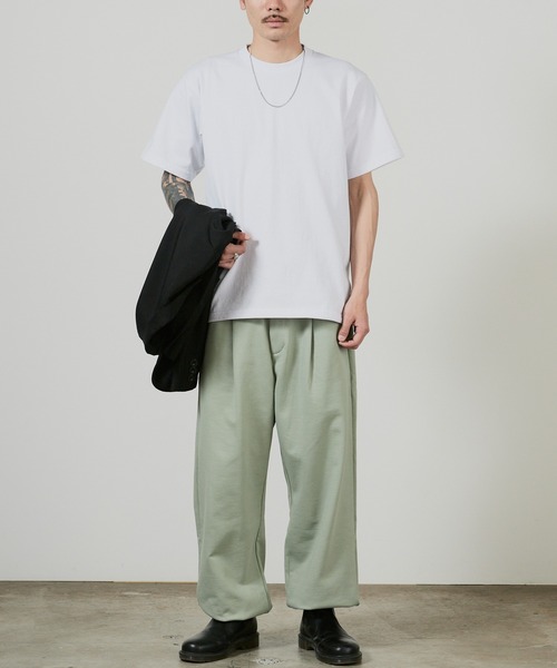 superNova.（スーパーノヴァ）の「superNova. 1tuck sweat pants / SN-437A，SN-437B 秋服 冬服（スウェットパンツ・メンズ・ミント/アイボリー・FREE）」の20枚目の写真