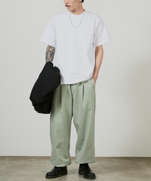 superNova.（スーパーノヴァ）の「superNova. 1tuck sweat pants / SN-437A，SN-437B 秋服 冬服（スウェットパンツ・メンズ・ミント/アイボリー・FREE）」の22枚目の写真