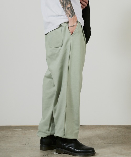 superNova.（スーパーノヴァ）の「superNova. 1tuck sweat pants / SN-437A，SN-437B 秋服 冬服（スウェットパンツ・メンズ・ミント/アイボリー・FREE）」の19枚目の写真