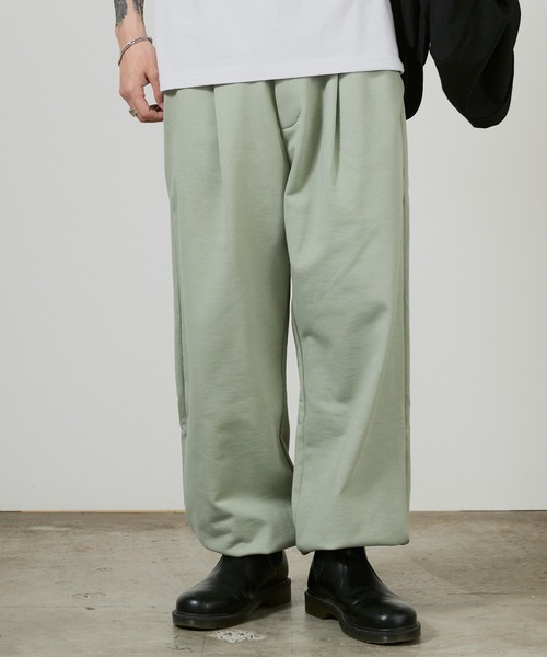 superNova.（スーパーノヴァ）の「superNova. 1tuck sweat pants / SN-437A，SN-437B 秋服 冬服（スウェットパンツ・メンズ・ミント/アイボリー・FREE）」の16枚目の写真