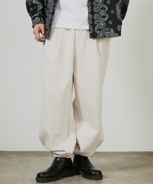 superNova.（スーパーノヴァ）の「superNova. 1tuck sweat pants / SN-437A，SN-437B 秋服 冬服（スウェットパンツ・メンズ・ミント/アイボリー・FREE）」の3枚目の写真