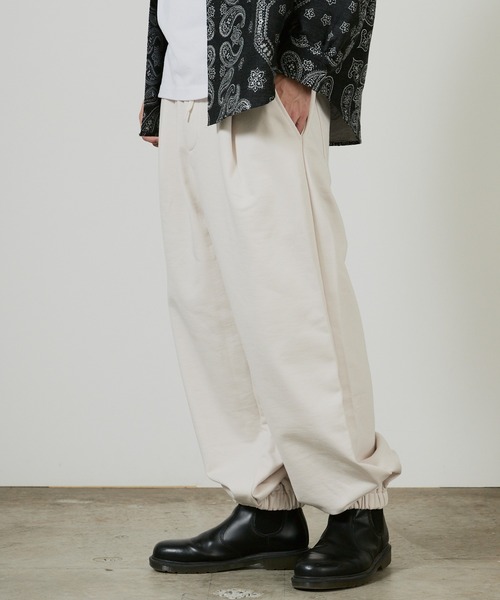 superNova.（スーパーノヴァ）の「superNova. 1tuck sweat pants / SN-437A，SN-437B 秋服 冬服（スウェットパンツ・メンズ・ミント/アイボリー・FREE）」の4枚目の写真