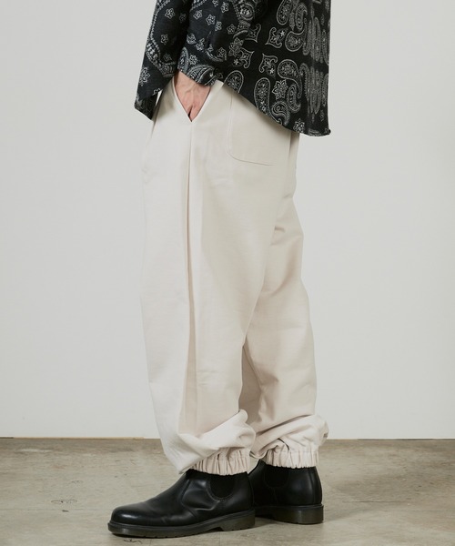 superNova.（スーパーノヴァ）の「superNova. 1tuck sweat pants / SN-437A，SN-437B 秋服 冬服（スウェットパンツ・メンズ・ミント/アイボリー・FREE）」の5枚目の写真