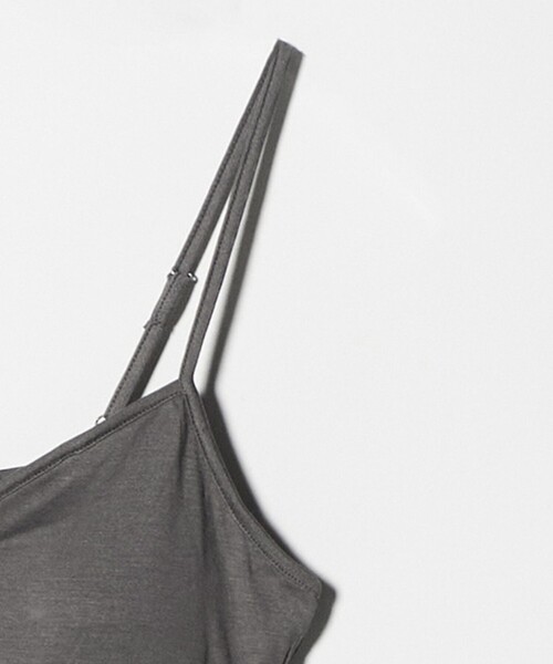 Steven Alan（スティーブンアラン）の「＜COCOONA SKINWEAR＞CUP CAMISOLE/キャミソール（キャミソール・レディース・ブラック/ダークグレー・1）」の5枚目の写真