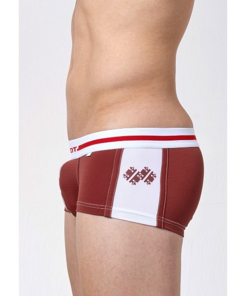 TOOT（トゥート）の「サイドエンブレム メッシュ ボクサー（ボクサーパンツ・メンズ・ボルドー/ホワイト/ネイビー・MEDIUM/SMALL/X-LARGE/LARGE）」の4枚目の写真