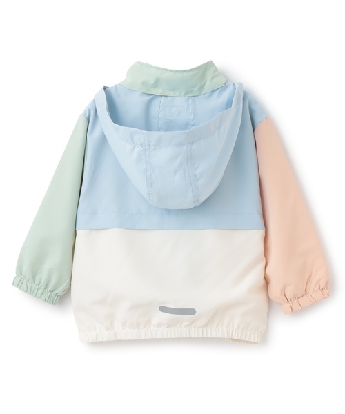 petit main（プティマイン）の「【撥水加工】配色ウィンブレ（ナイロンジャケット・キッズ・カラフル/ネイビー/黄緑系/アイボリー・100cm/80ｃｍ/120cm/90cm/110cm/130cm）」の12枚目の写真