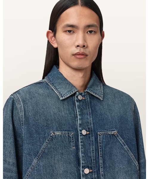 ALLSAINTS（オールセインツ）の「MUKESH DENIM JACKET | MUKESH デニム ジャケット（デニムジャケット・メンズ・インディゴブルー・XS/S/M/L）」の4枚目の写真