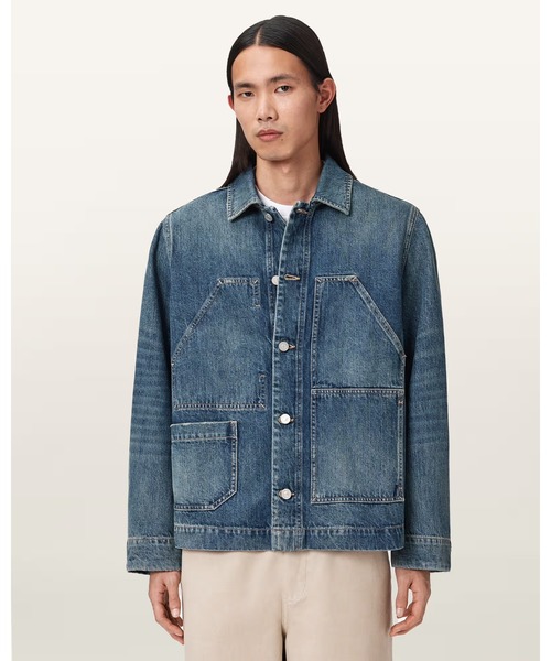 ALLSAINTS（オールセインツ）の「MUKESH DENIM JACKET | MUKESH デニム ジャケット（デニムジャケット・メンズ・インディゴブルー・XS/S/M/L）」の6枚目の写真