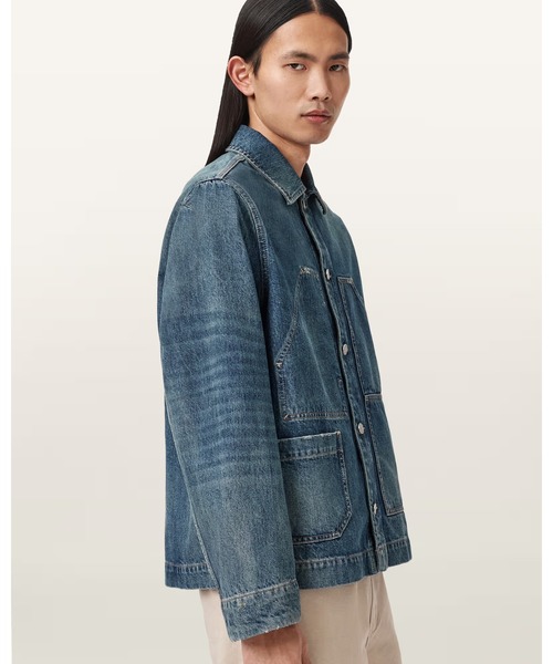 ALLSAINTS（オールセインツ）の「MUKESH DENIM JACKET | MUKESH デニム ジャケット（デニムジャケット・メンズ・インディゴブルー・XS/S/M/L）」の8枚目の写真